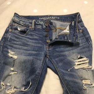 American Eagle Ripped Boyfriend Jeans